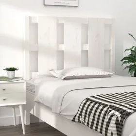 Solid white pine wood bed headboard 95.5x4x100 cm by vidaXL, Headboards and footboards - Ref: Foro24-817971, Price: 30,00 €, ...