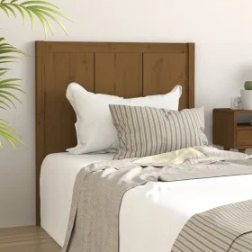 Solid pine wood bed headboard honey brown 95.5x4x100 cm by vidaXL, Headboards and footboards - Ref: Foro24-818073, Price: 45,...