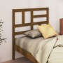 Cabecero de cama madera maciza de pino marrón miel 106x4x104 cm de vidaXL, Cabeceros y pies de cama - Ref: Foro24-818178, Pre...