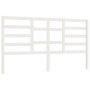 Cabecero de cama madera maciza de pino blanco 186x4x104 cm de vidaXL, Cabeceros y pies de cama - Ref: Foro24-818156, Precio: ...