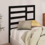 Cabecero de cama madera maciza de pino negro 96x4x104 cm de vidaXL, Cabeceros y pies de cama - Ref: Foro24-818124, Precio: 24...