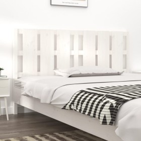Cabecero de cama madera maciza de pino blanco 165,5x4x100 cm de vidaXL, Cabeceros y pies de cama - Ref: Foro24-818001, Precio...
