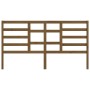 Cabecero de cama madera maciza de pino marrón miel 186x4x104 cm de vidaXL, Cabeceros y pies de cama - Ref: Foro24-818158, Pre...