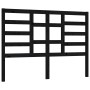 Cabecero de cama madera maciza de pino negro 166x4x104 cm de vidaXL, Cabeceros y pies de cama - Ref: Foro24-818154, Precio: 3...