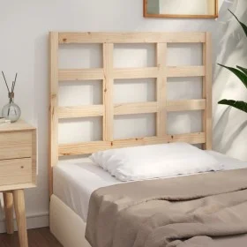 Cabecero de cama madera maciza de pino 156x4x100 cm de vidaXL, Cabeceros y pies de cama - Ref: Foro24-817875, Precio: 36,15 €...