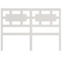 Cabecero de cama madera maciza de pino blanco 165,5x4x100 cm de vidaXL, Cabeceros y pies de cama - Ref: Foro24-818051, Precio...