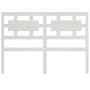 Cabecero de cama madera maciza de pino blanco 145,5x4x100 cm de vidaXL, Cabeceros y pies de cama - Ref: Foro24-818041, Precio...