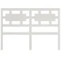 Solid white pine wood bed headboard 145.5x4x100 cm by vidaXL, Headboards and footboards - Ref: Foro24-818041, Price: 50,70 €,...