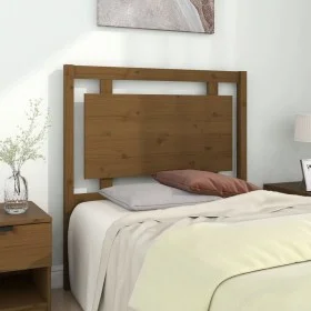 Solid pine wood bed headboard honey brown 95.5x4x100 cm by vidaXL, Headboards and footboards - Ref: Foro24-817923, Price: 41,...