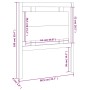 Cabecero de cama madera maciza de pino 80,5x4x100 cm de vidaXL, Cabeceros y pies de cama - Ref: Foro24-817915, Precio: 37,03 ...
