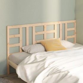 Cabecero de cama madera maciza de pino 206x4x100 cm de vidaXL, Cabeceros y pies de cama - Ref: Foro24-817860, Precio: 40,96 €...