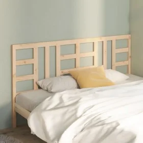 Cabecero de cama madera maciza de pino 206x4x100 cm de vidaXL, Cabeceros y pies de cama - Ref: Foro24-817860, Precio: 40,50 €...