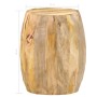 Taburete en forma de tambor madera maciza de mango en Taburetes y sillas plegables | Comprar online en Foru.es