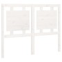 Cabecero de cama madera maciza de pino blanco 125,5x4x100 cm de vidaXL, Cabeceros y pies de cama - Ref: Foro24-817931, Precio...