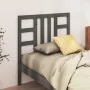 Bettkopfteil aus massivem grauem Kiefernholz, 106 x 4 x 100 cm von vidaXL, Kopf- und Fußteile - Ref: Foro24-817827, Preis: 34...
