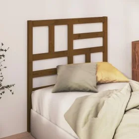 Honey brown solid pine wood bed headboard 96x4x104 cm by vidaXL, Headboards and footboards - Ref: Foro24-818173, Price: 32,43...
