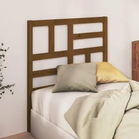 Honey brown solid pine wood bed headboard 81x4x104 cm by vidaXL, Headboards and footboards - Ref: Foro24-818168, Price: 32,91...