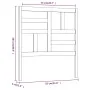 Bettkopfteil aus massivem Kiefernholz in Honigbraun, 81 x 4 x 104 cm von vidaXL, Kopf- und Fußteile - Ref: Foro24-818168, Pre...