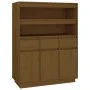 Aparador alto madera maciza de pino marrón miel 89x40x116,5 cm de vidaXL, Aparadores - Ref: Foro24-818218, Precio: 185,25 €, ...