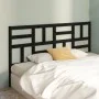 Solid black pine wood bed headboard 206x4x104 cm by vidaXL, Headboards and footboards - Ref: Foro24-818214, Price: 34,98 €, D...