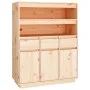 Aparador alto de madera maciza de pino 89x40x116,5 cm de vidaXL, Aparadores - Ref: Foro24-818215, Precio: 176,44 €, Descuento: %