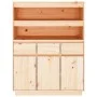Aparador alto de madera maciza de pino 89x40x116,5 cm de vidaXL, Aparadores - Ref: Foro24-818215, Precio: 176,44 €, Descuento: %