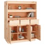 Aparador alto de madera maciza de pino 89x40x116,5 cm de vidaXL, Aparadores - Ref: Foro24-818215, Precio: 179,09 €, Descuento: %
