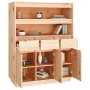 Aparador alto de madera maciza de pino 89x40x116,5 cm de vidaXL, Aparadores - Ref: Foro24-818215, Precio: 176,44 €, Descuento: %