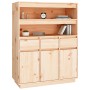 Aparador alto de madera maciza de pino 89x40x116,5 cm de vidaXL, Aparadores - Ref: Foro24-818215, Precio: 179,09 €, Descuento: %