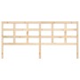 Cabecero de cama madera maciza de pino 205,5x4x100 cm de vidaXL, Cabeceros y pies de cama - Ref: Foro24-817910, Precio: 33,84...