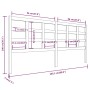 Cabecero de cama madera maciza de pino 205,5x4x100 cm de vidaXL, Cabeceros y pies de cama - Ref: Foro24-817910, Precio: 33,84...