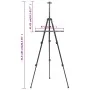 Caballete de exhibición ajustable metal negro de vidaXL, Caballetes de oficina - Ref: Foro24-93492, Precio: 17,44 €, Descuent...