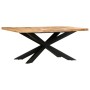Mesa de comedor madera maciza de mango rugosa 180x90x76 cm en Mesas de comedor | Comprar online en Foru.es