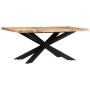 Mesa de comedor madera maciza de mango rugosa 180x90x76 cm en Mesas de comedor | Comprar online en Foru.es