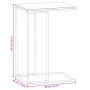 Mesa auxiliar de madera contrachapada blanco 40x30x59 cm de vidaXL, Mesas de centro - Ref: Foro24-343094, Precio: 31,46 €, De...