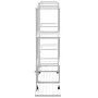 Soporte para flores con ruedas hierro blanco 94,5x24,5x91,5 cm de vidaXL, Soportes para macetas - Ref: Foro24-343122, Precio:...