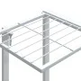 Soporte para flores con ruedas hierro blanco 94,5x24,5x91,5 cm de vidaXL, Soportes para macetas - Ref: Foro24-343122, Precio:...