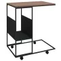 Mesa auxiliar con ruedas de contrachapado negro 55x36x63,5 cm de vidaXL, Mesas de centro - Ref: Foro24-343108, Precio: 40,58 ...