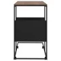 Mesa auxiliar con ruedas de contrachapado negro 55x36x63,5 cm de vidaXL, Mesas de centro - Ref: Foro24-343108, Precio: 40,58 ...