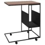 Mesa auxiliar con ruedas de contrachapado negro 55x36x63,5 cm de vidaXL, Mesas de centro - Ref: Foro24-343108, Precio: 40,58 ...