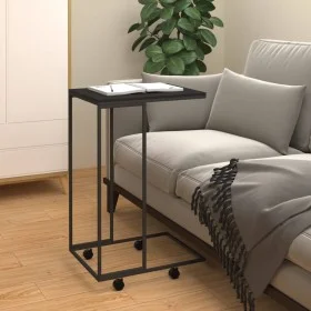 Armario auxiliar con ruedas contrachapado negro 40x30x63,5 cm de vidaXL, Mesas de centro - Ref: Foro24-343097, Precio: 34,71 ...