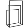 Toallero de pie de hierro negro 48x24x79 cm de vidaXL, Toalleros - Ref: Foro24-343090, Precio: 47,36 €, Descuento: %