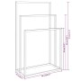 Toallero de pie de hierro negro 48x24x79 cm de vidaXL, Toalleros - Ref: Foro24-343090, Precio: 47,36 €, Descuento: %