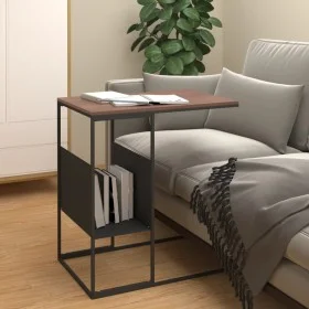Black plywood side table 55x36x59.5 cm by vidaXL, Coffee table - Ref: Foro24-343104, Price: 35,32 €, Discount: %