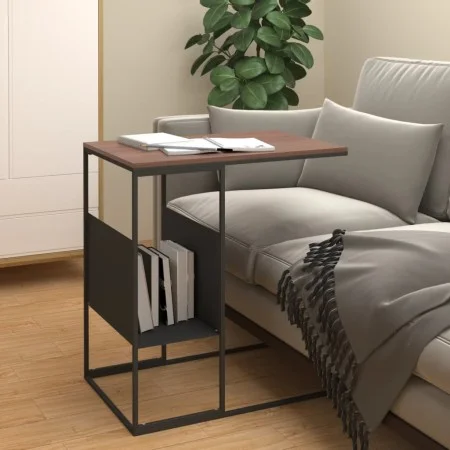 Mesa auxiliar de madera contrachapada negro 55x36x59,5 cm de vidaXL, Mesas de centro - Ref: Foro24-343104, Precio: 35,32 €, D...