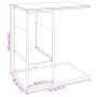 Mesa auxiliar de madera contrachapada blanca 55x36x59,5 cm de vidaXL, Mesas de centro - Ref: Foro24-343106, Precio: 35,66 €, ...