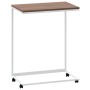 Mesa auxiliar con ruedas de contrachapado blanco 55x35x70 cm de vidaXL, Mesas de centro - Ref: Foro24-343102, Precio: 35,43 €...