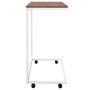 Mesa auxiliar con ruedas de contrachapado blanco 55x35x70 cm de vidaXL, Mesas de centro - Ref: Foro24-343102, Precio: 35,43 €...