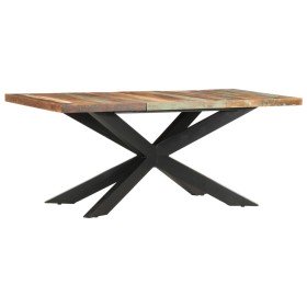 Mesa de comedor de madera maciza reciclada 180x90x76 cm en Mesas de comedor | Comprar online en Foru.es
