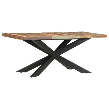 Mesa de comedor de madera maciza reciclada 180x90x76 cm en Mesas de comedor | Comprar online en Foru.es